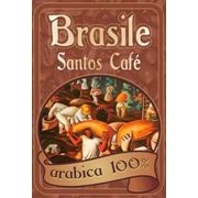 Элитный кофе Brasile Santos Cafe 100% Arabica зерно и молотый фото