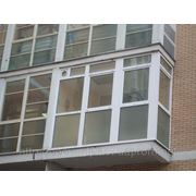 Остекление балконов фасадов фото