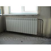 Монтаж систем радиаторного отопления фото