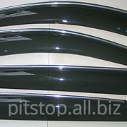 Ветровики дверей с хром полоской ASP передние и задние/ дефлекторы Hyundai IX35 BHYI351023C фотография