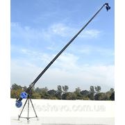 Кран для професиональной съемки 33ft octagonal camera crane with tripod stand pan tilt head floor dolly фото