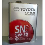 Масло моторное Toyota Motor Oil API SN 5W-30 4лит. (банка) фото