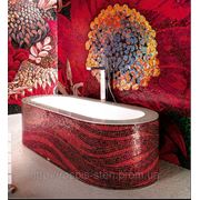 Дизайн проект ванной комнаты мозаичное панно Донецк фото