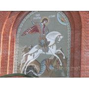 Мозаика Чудо Георгия о змие, 3х2м., г.Одесса, храм Св.Георгия фотография