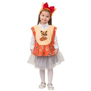 Карнавальный костюм для детей Батик Лисичка сестричка плюш детский, 28 (110 см) фото