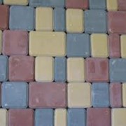 Плитка тротуарная Старый город, 25 мм., цветная от 58гр.м2.. фото