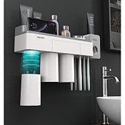 [Магнитный Дизайн] Многофункциональный магнитный держатель для зубных щеток Jordan & Judy с чашечками для фотография