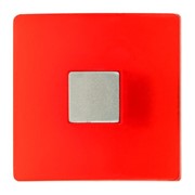 Ручка кнопка PLASTIC 003, пластиковая, красная фото