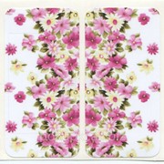Виниловая наклейка для iPhone 4/4s Цветы + заставка