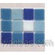 Мозаика MIX бело-синий (BAHAMAS) B2 B4 B6 W1 фото