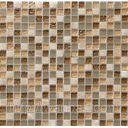 Мозаика стеклянная с добавлением Мрамора DAF 1(1,5 х 1,5 см) фотография