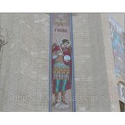 Мозаика Св.арх.Михаил, 14х1,5м., г.Одесса, храм Арх.Гавриила