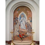 Мозаичная икона Воскресение Христово, 3х1,8м., Одесская обл, г.Ильичёвск, часовня Св.Николая