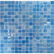 Нежно голубая Стеклянная мозаика YB 06 фото