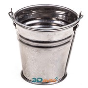 Игрушка на фаркоп ВЕДЕРКО малое h5см d5см нержавейка фото