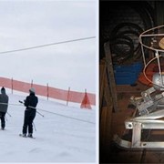 Подъемник предназначен для подъема начинающих лыжников, детей. фото