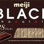 Черный шоколад 28 блочков Black Meiji 140 гр