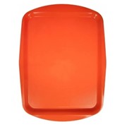 Поднос столовый Клен 490х360мм оранжевый полипропилен особо прочный (560Т) фотография