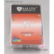 Типсы прозрачные Salon Professional Stiletto Clear - 100 шт фотография