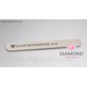 Пилка Salon Professional diamond series белая узкая 100/100 фото