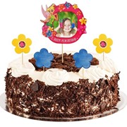 Топперы в торт “С Днем Рождения“ Фея с фоторамкой фотография