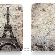 Кожаная обложка на паспорт Париж 156-155344 фото