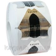 Формы Salon Professional для наращивания ногтей, серебряные 500 шт фото