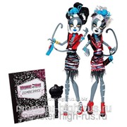 Набор из 2 кукол Мяулоди и Пурсефона Монстер Хай Зомби Шейк Monster High 40540822