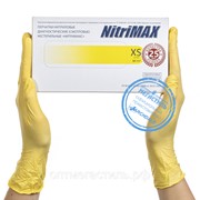 Перчатки нитриловые NitriMax цв.Желтый арт.750 р.XS фотография