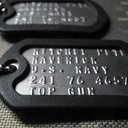 Именной армейский жетон dog tag фотография