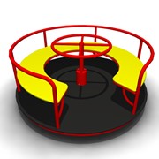 Карусель круговая с рулем фото