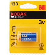 Батарейка Kodak Max Lithium CR123A литиевая
