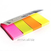 Стикер-закладка, 4 цвета по 40 бумажных листиков, 20 х 50 мм, forpus FO42026 фото