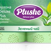 Трехслойная туалетная бумага высшего качества Deluxе Plus Зеленый чай фото