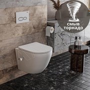 Подвесной унитаз Roxen Antares Bidet Tornado 530185-01XT Rimless Soft Close с функцией биде фото