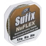 Шнур Sufix Nuflex 20m 15lb/green/brown фото