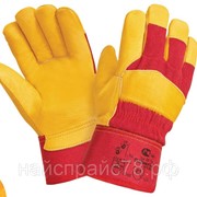 Утепленные кожаные комбинированные перчатки Siberia RL12