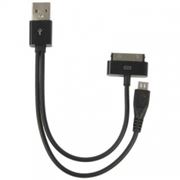 USB кабель для iPhone + microUSB фото