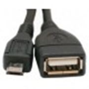 Кабель USB 2.0 AF - Micro 5P OTG 0,1м фото