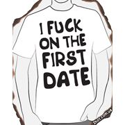 Мужская футболка “I fuck on the first date“ в Полтаве фото