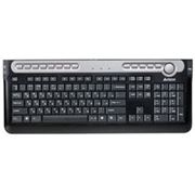 Клавиатура A4Tech KB-20MU PS/2 silver black