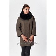 Женское пальто с натуральным мехом, модель 146