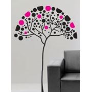 Интерьерная наклейка «Малиновое дерево» 1,25 м * 1,5 м фото