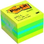 3М Post-It 2051 мини-куб цветной неоновый 51х51 мм 400 л фотография