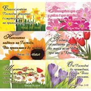 Наклейки №1 Квіткові цитати з Біблії фото