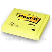 3М Post-It желтые классические клейкие стикеры 76х76 мм блок 100л фотография