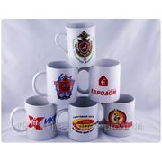 Кружки, чашки с логотипом. Нанесение логотипа на чашки и кружки в Донецке. фото