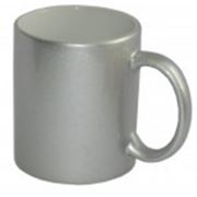 Кружка серебро для сублимации, 310 мл. фото
