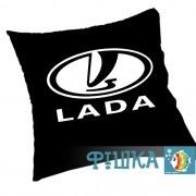 Подушка с логотипом LADA фото