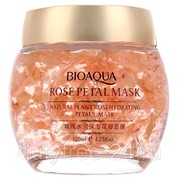 Bioaqua Ночная увлажняющая маска для лица с лепестками роз Bioaqua
